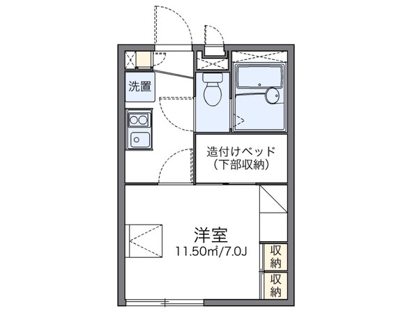 小林駅 徒歩17分 1階の物件間取画像